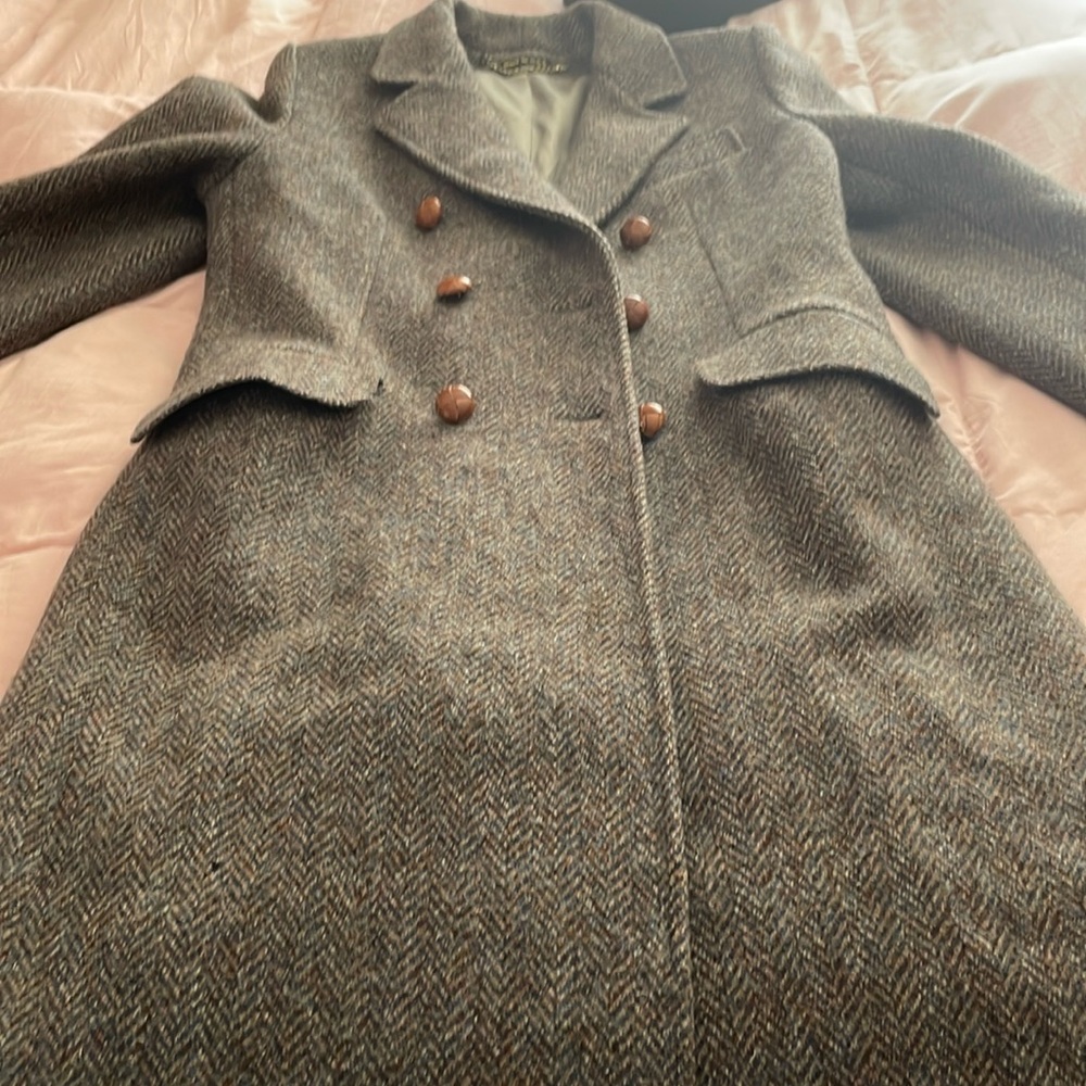 1974 vintage lands end collection, size med, multi-color tweed, great condition